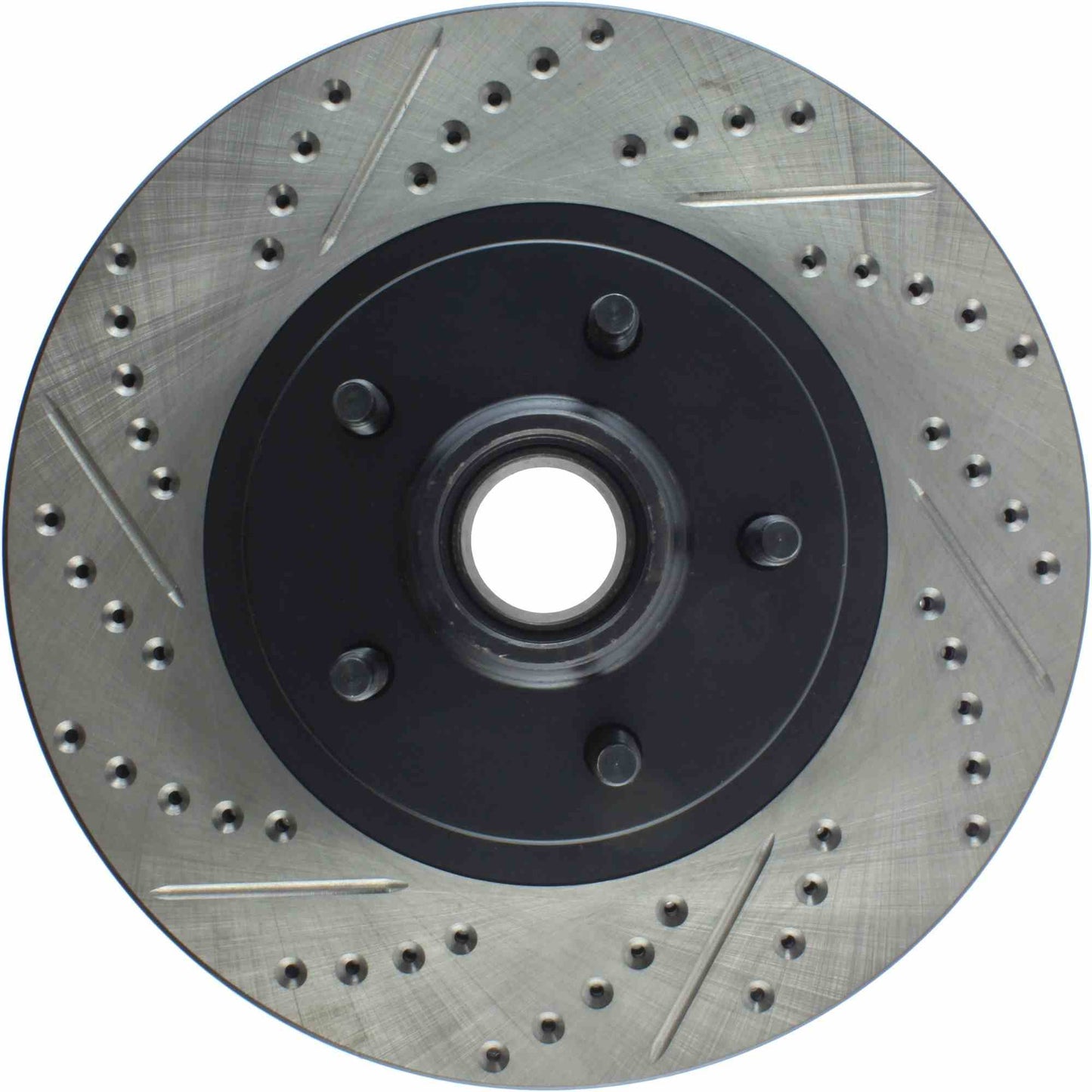 StopTech Sport Drilled/Slotted Brake Rotor; Front Right