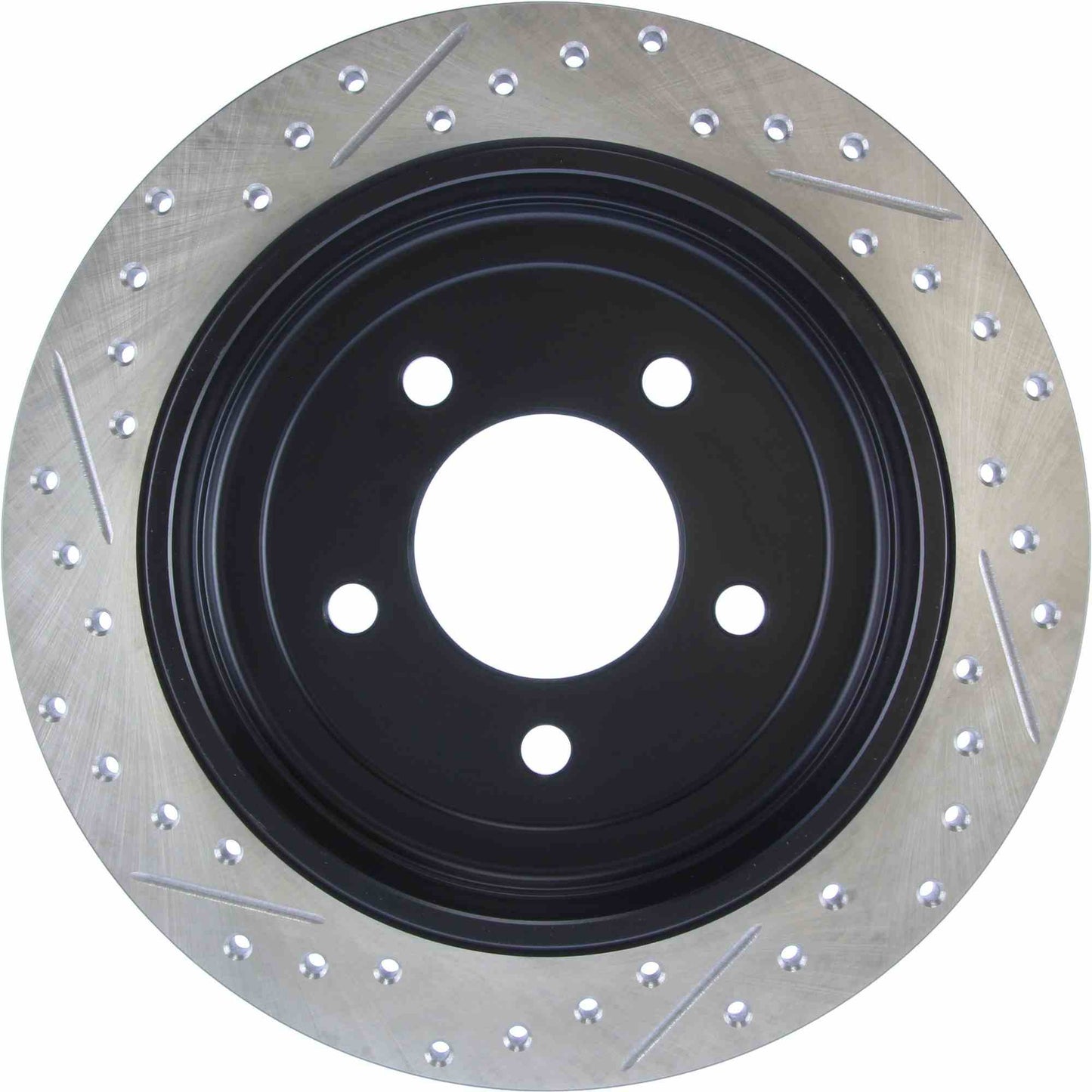 StopTech Sport Drilled/Slotted Brake Rotor; Rear Left