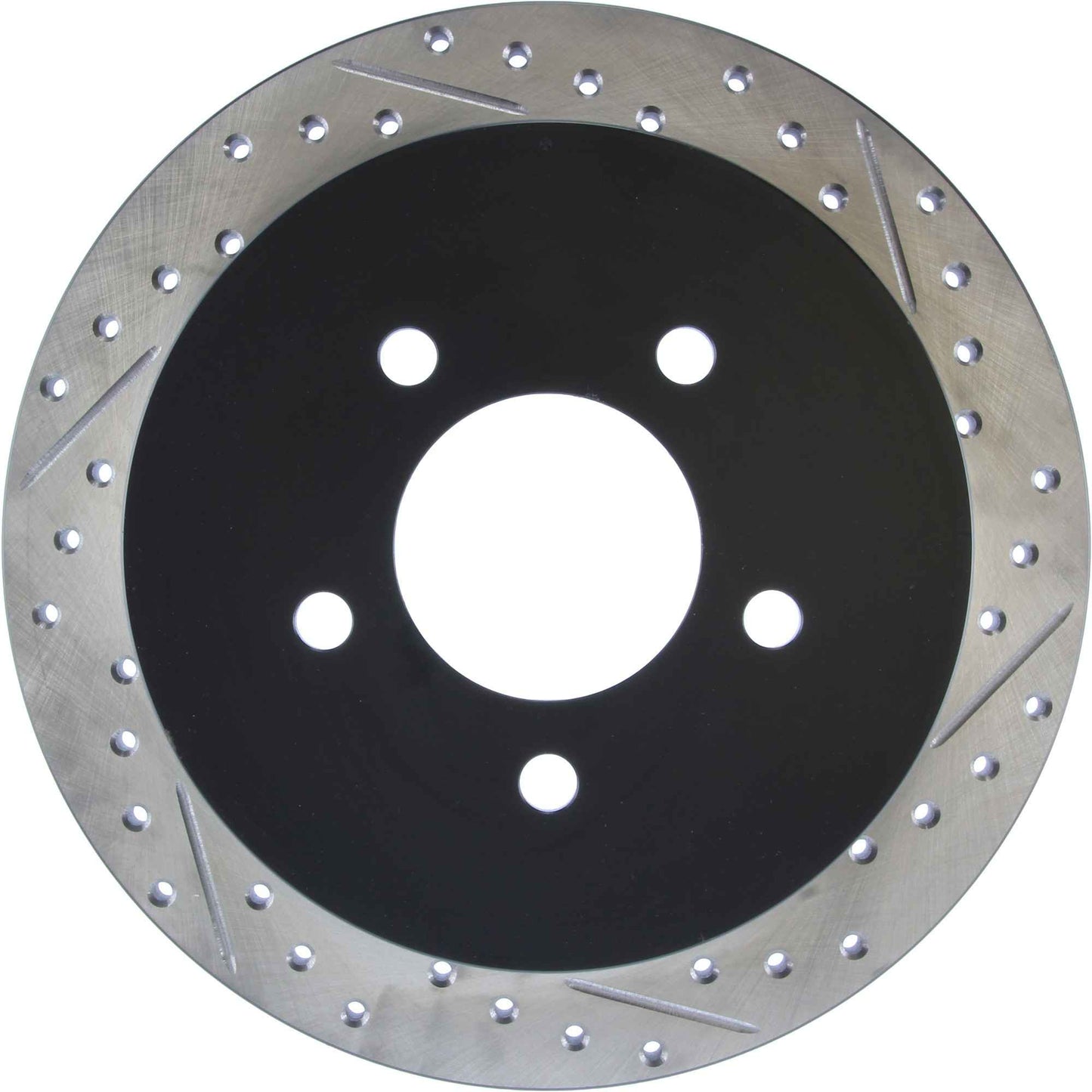 StopTech Sport Drilled/Slotted Brake Rotor; Rear Left