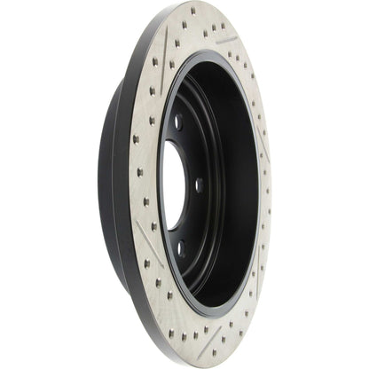 StopTech Sport Drilled/Slotted Brake Rotor; Rear Left
