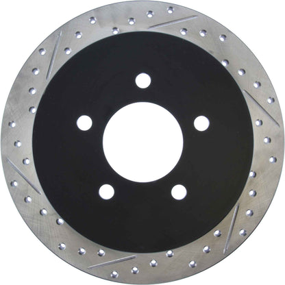 StopTech Sport Drilled/Slotted Brake Rotor; Rear Right