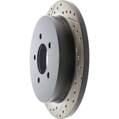 StopTech Sport Drilled/Slotted Brake Rotor; Rear Right