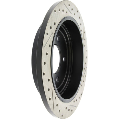 StopTech Sport Drilled/Slotted Brake Rotor; Rear Right