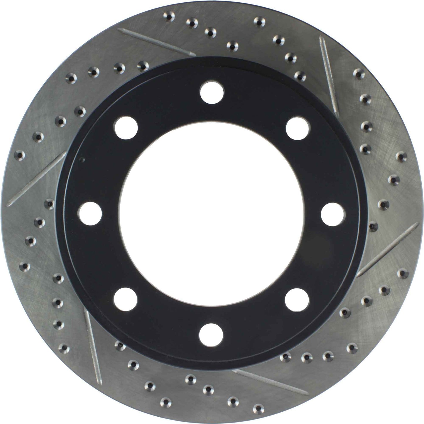StopTech Sport Drilled/Slotted Brake Rotor; Front Left