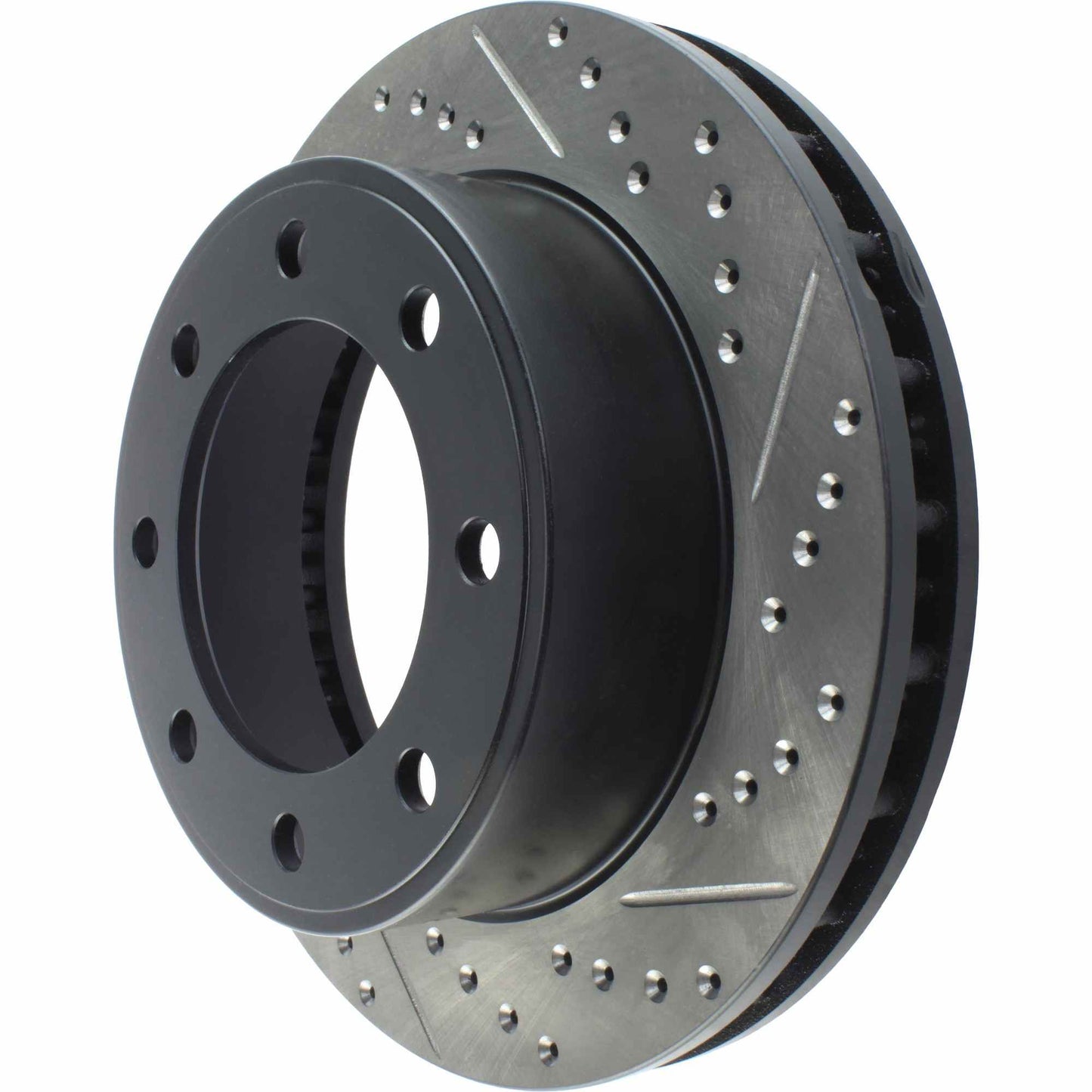 StopTech Sport Drilled/Slotted Brake Rotor; Front Left