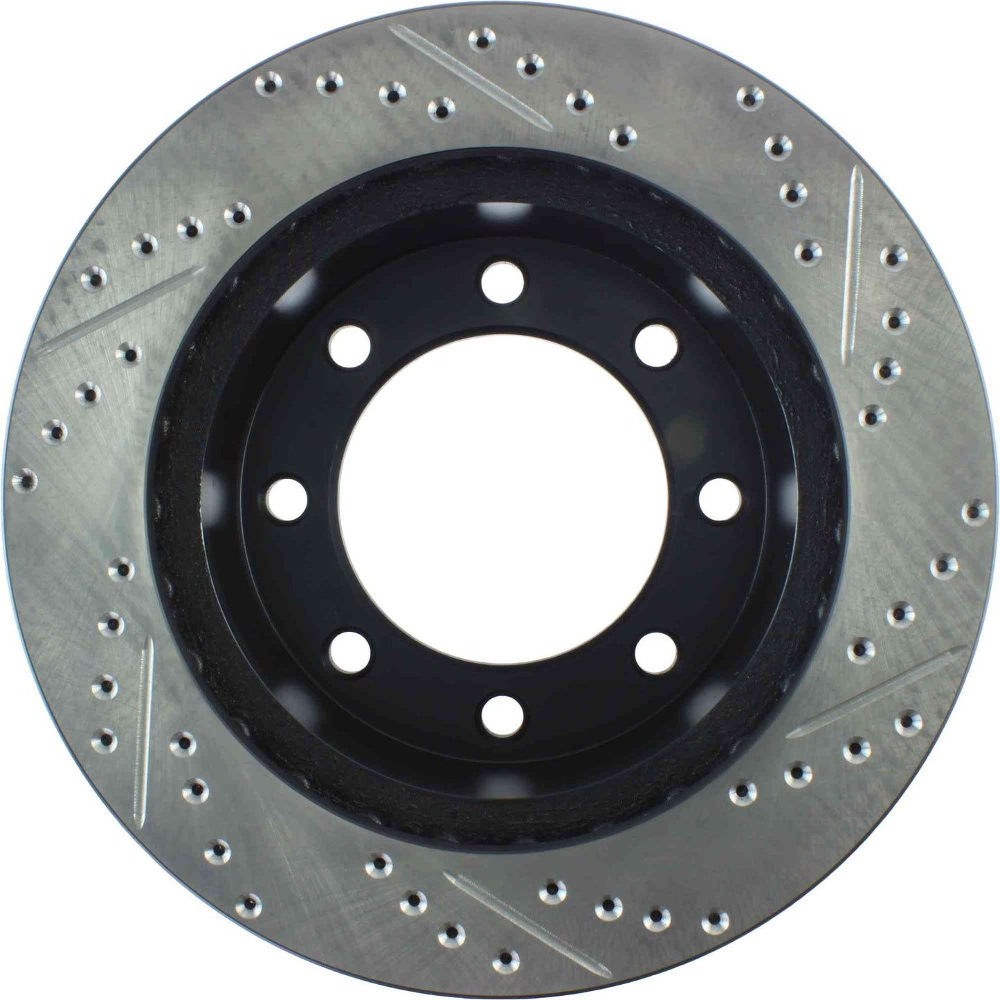 StopTech Sport Drilled/Slotted Brake Rotor; Front Right