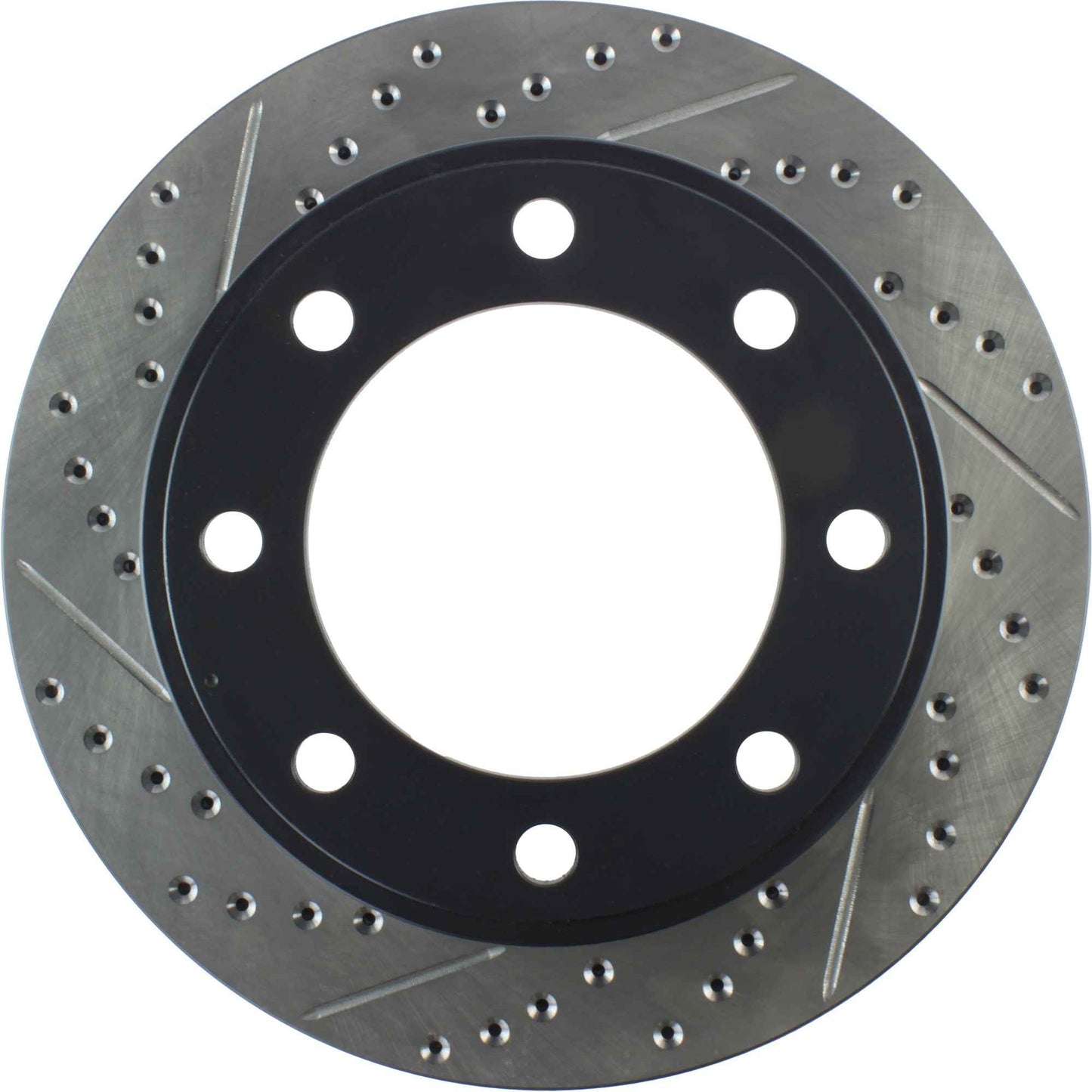 StopTech Sport Drilled/Slotted Brake Rotor; Front Right