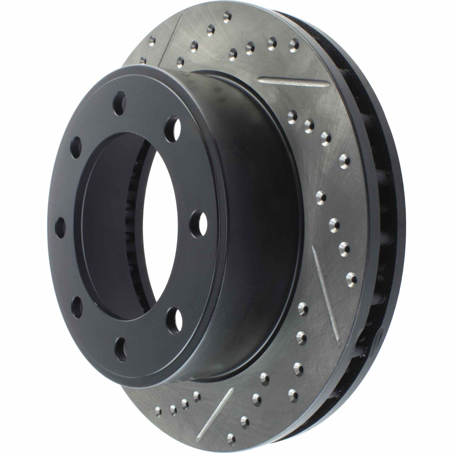 StopTech Sport Drilled/Slotted Brake Rotor; Front Right