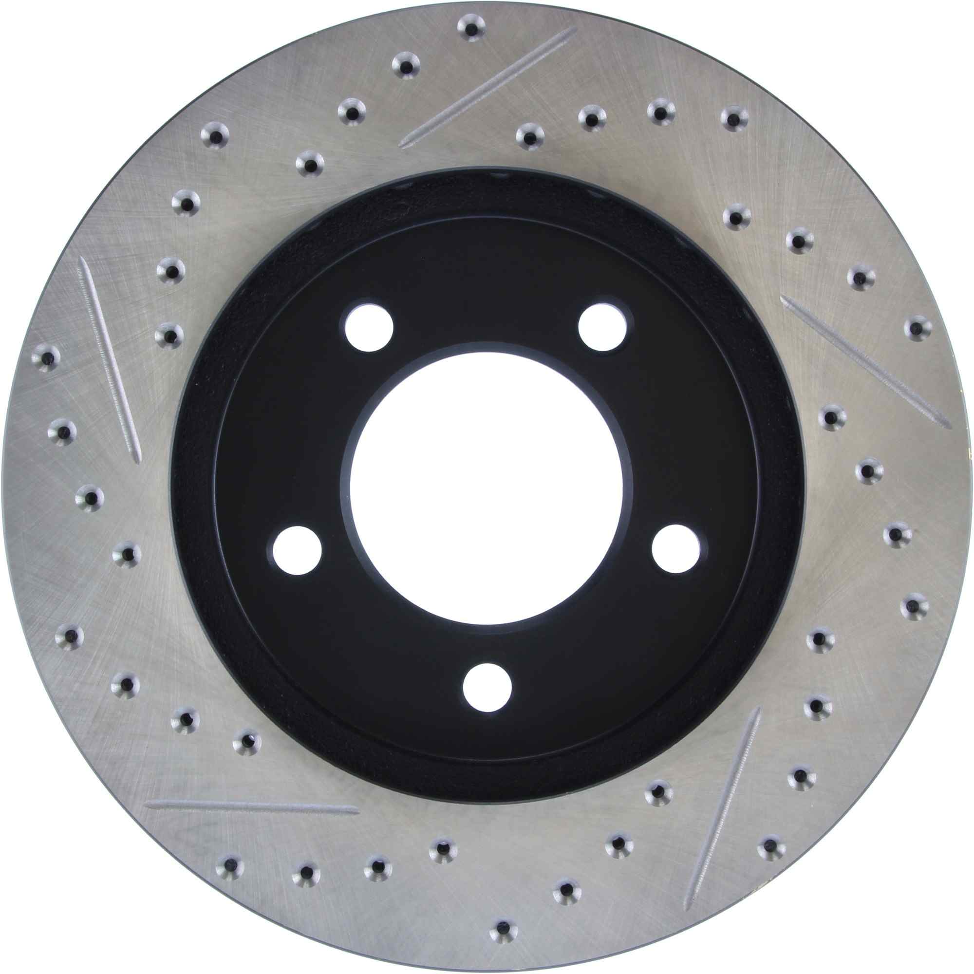 StopTech Sport Drilled/Slotted Brake Rotor; Front Left