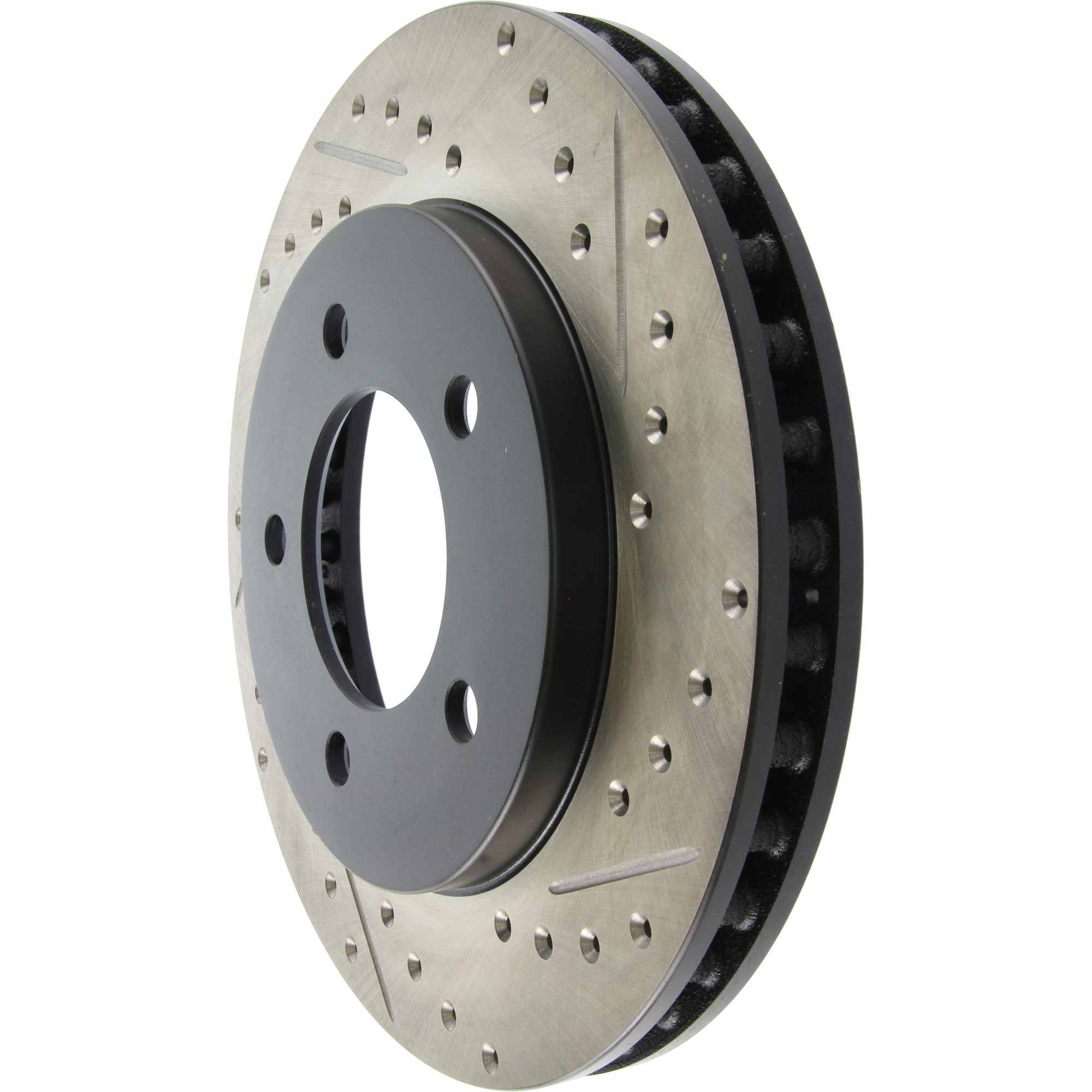 StopTech Sport Drilled/Slotted Brake Rotor; Front Left