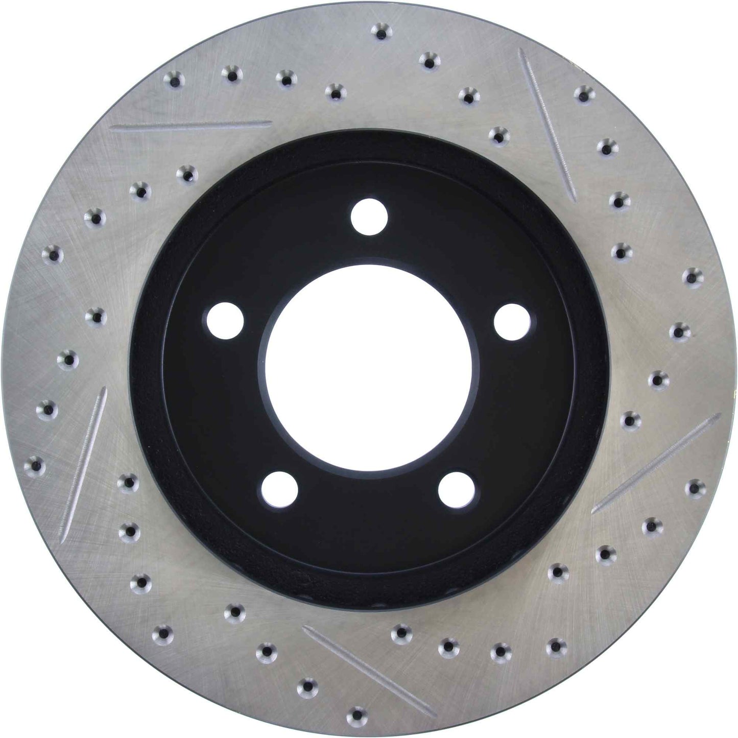 StopTech Sport Drilled/Slotted Brake Rotor; Front Right