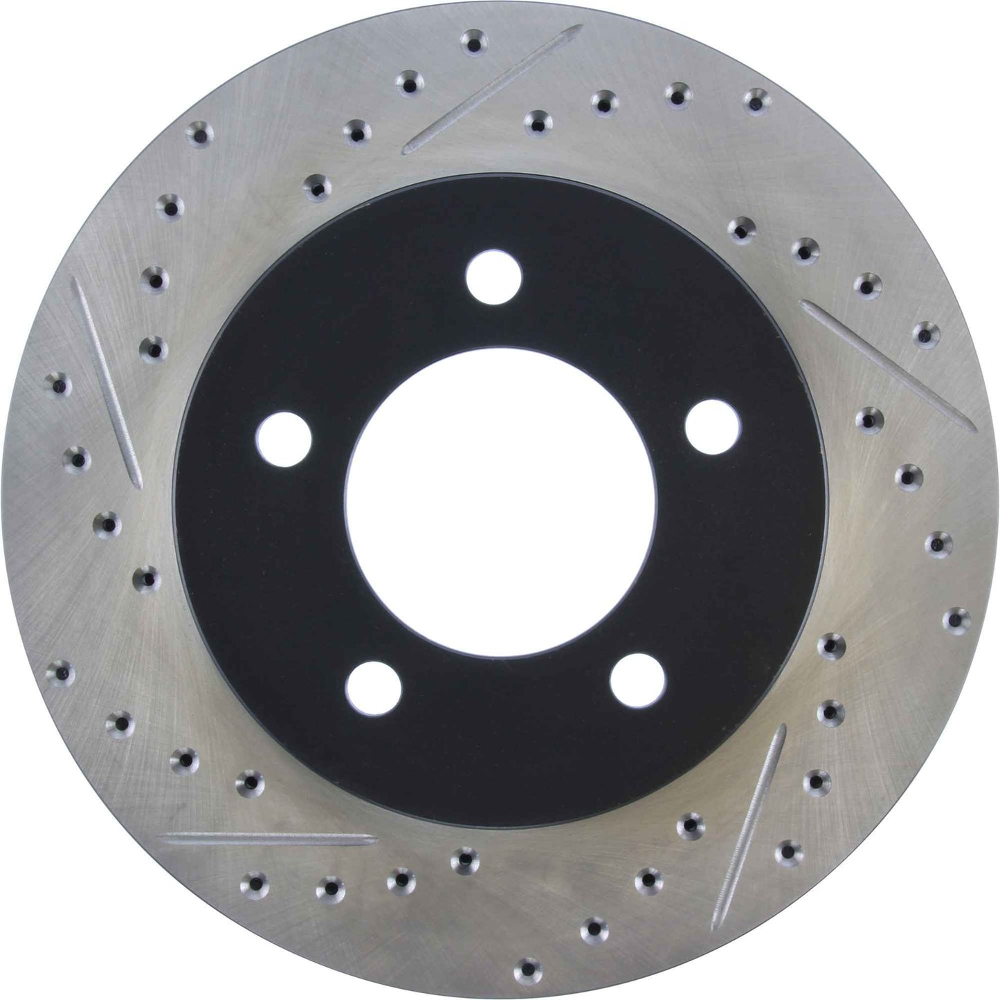 StopTech Sport Drilled/Slotted Brake Rotor; Front Right