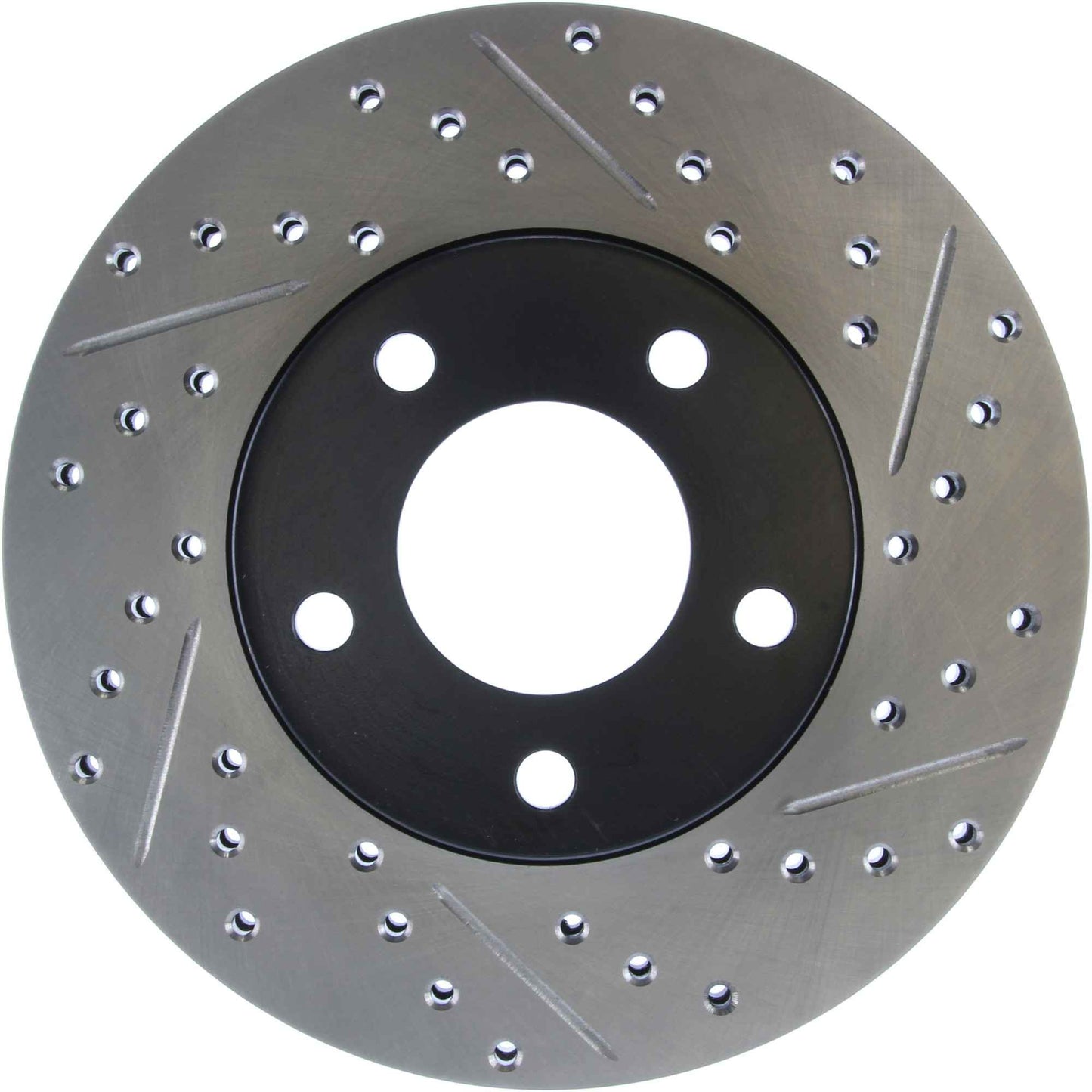 StopTech Sport Drilled/Slotted Brake Rotor; Front Left