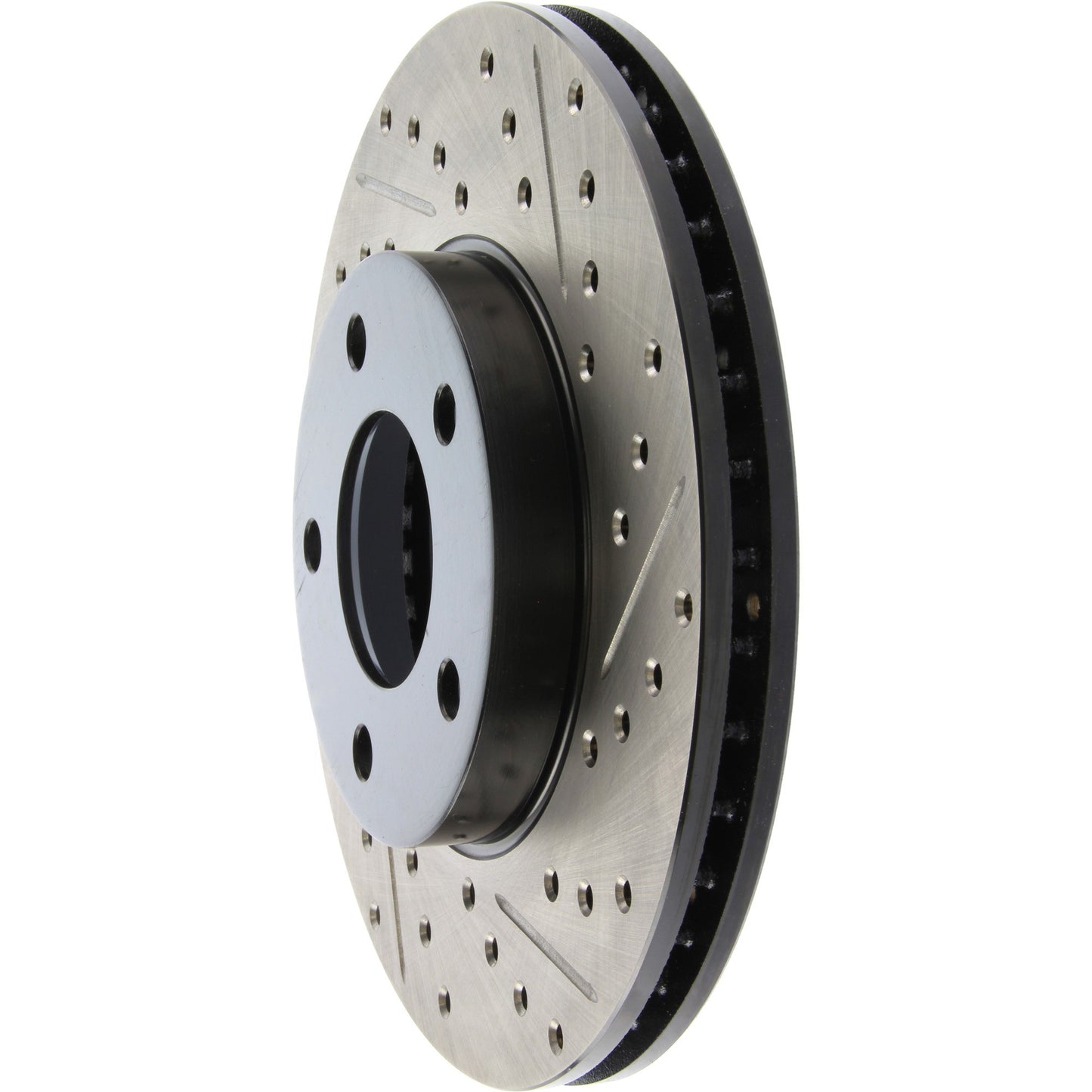 StopTech Sport Drilled/Slotted Brake Rotor; Front Left