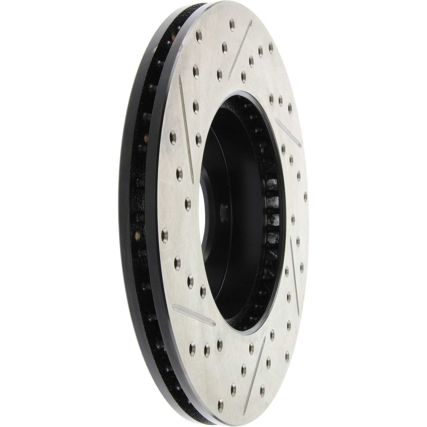 StopTech Sport Drilled/Slotted Brake Rotor; Front Left