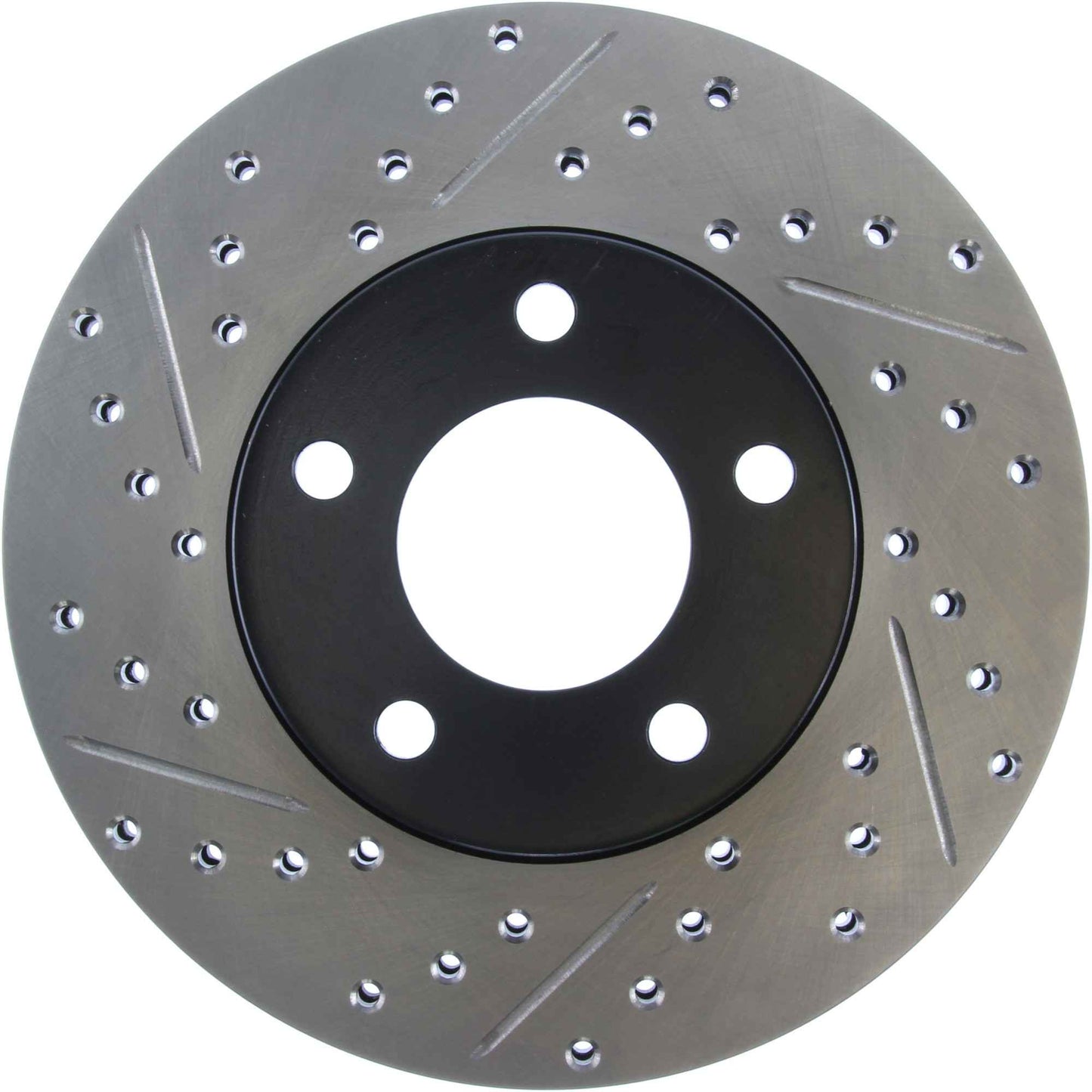 StopTech Sport Drilled/Slotted Brake Rotor; Front Right