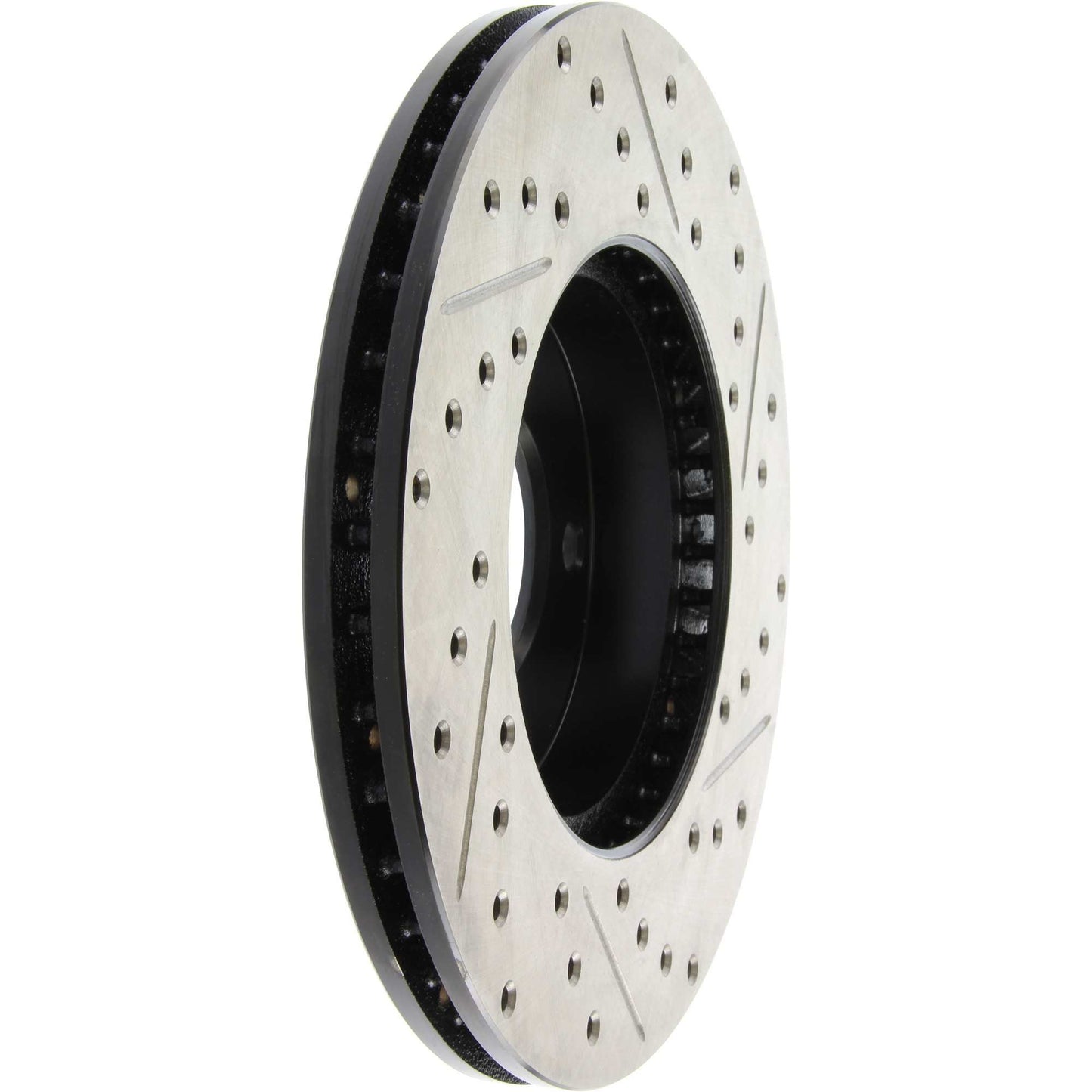 StopTech Sport Drilled/Slotted Brake Rotor; Front Right