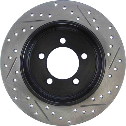 StopTech Sport Drilled/Slotted Brake Rotor; Rear Right