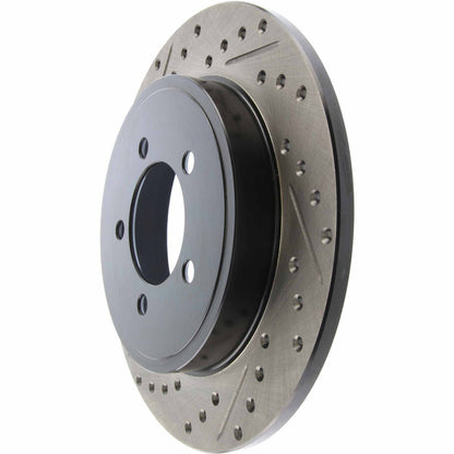 StopTech Sport Drilled/Slotted Brake Rotor; Rear Right