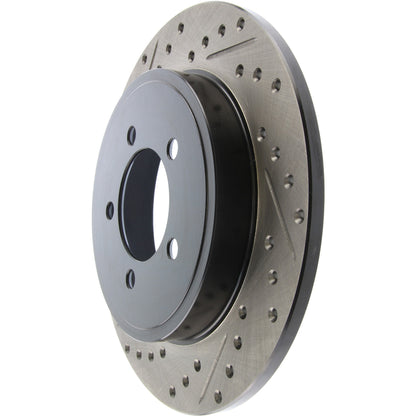 StopTech Sport Drilled/Slotted Brake Rotor; Rear Right