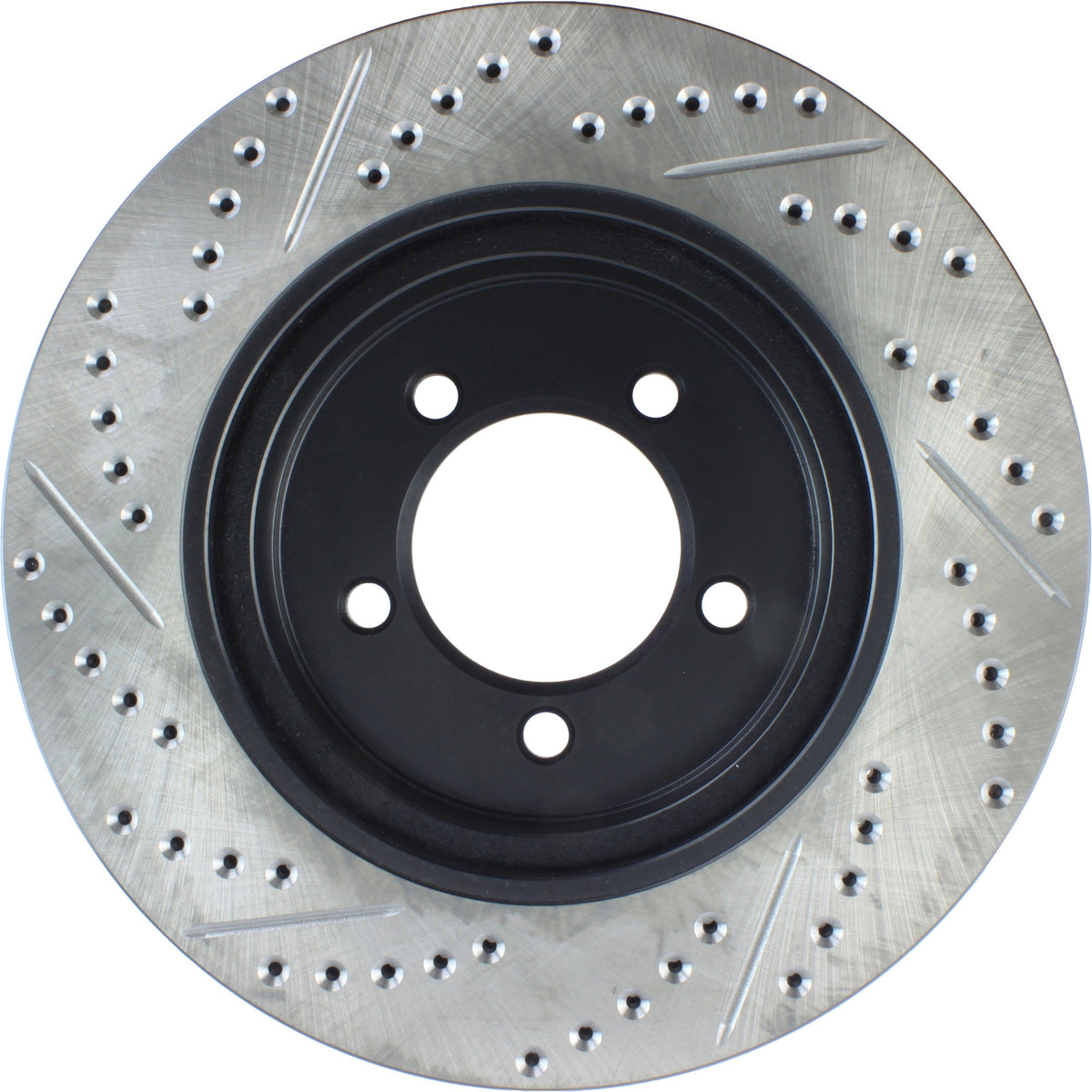 StopTech Sport Drilled/Slotted Brake Rotor; Front Left