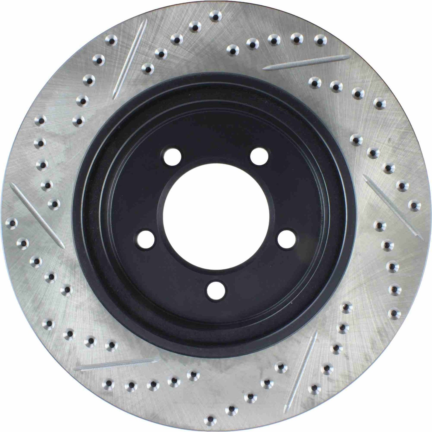 StopTech Sport Drilled/Slotted Brake Rotor; Front Left