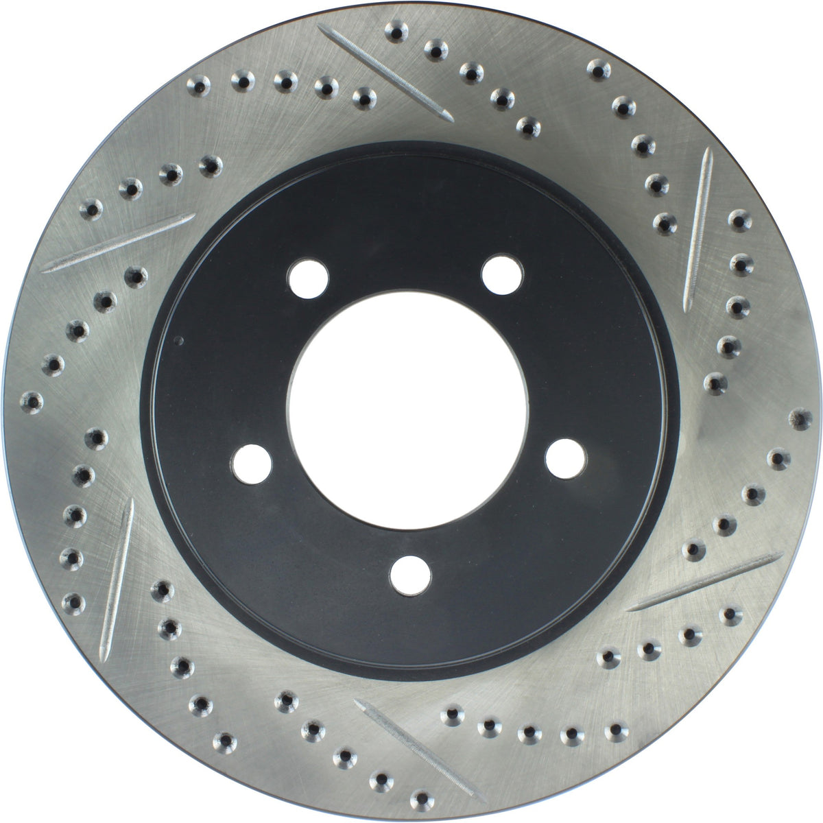 StopTech Sport Drilled/Slotted Brake Rotor; Front Left
