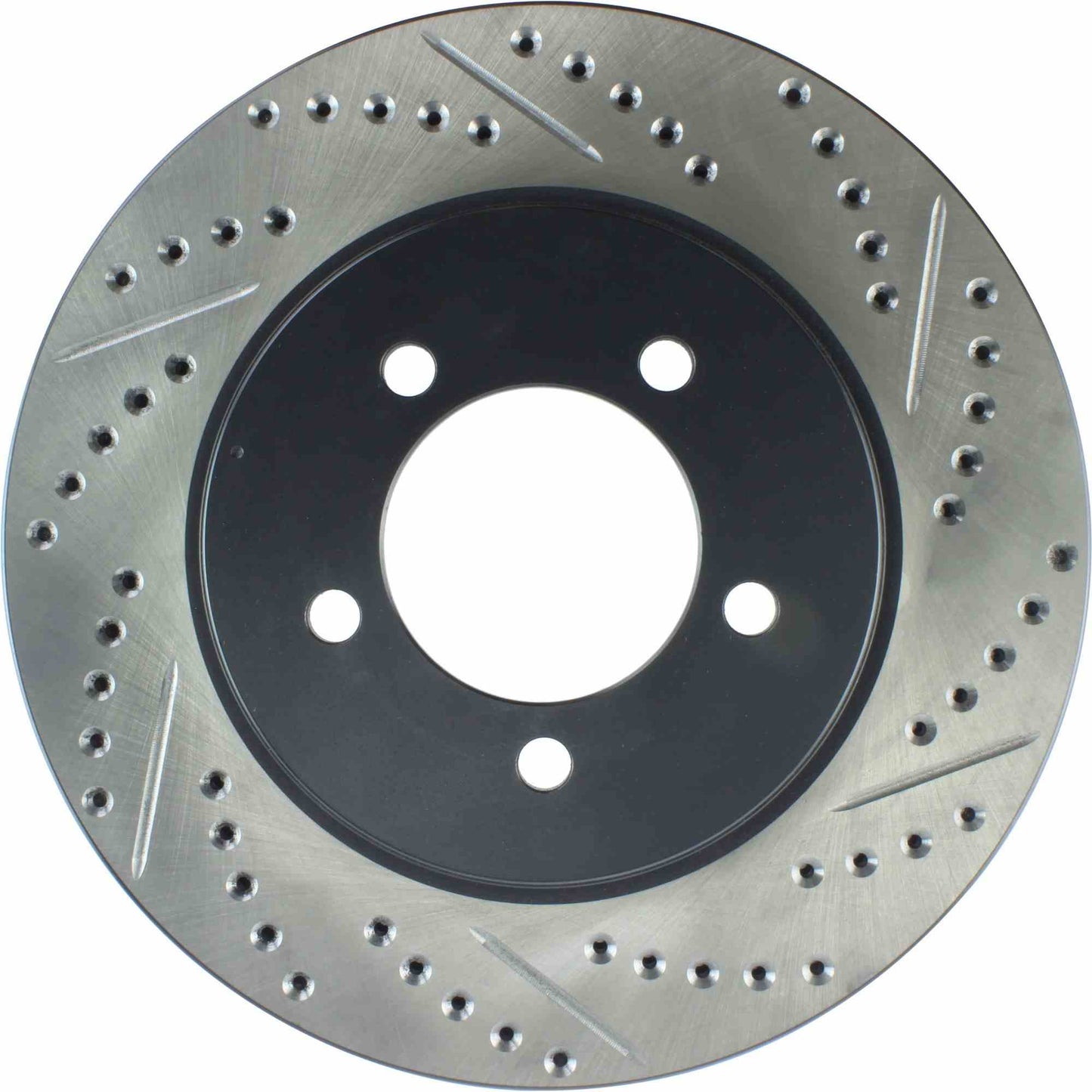 StopTech Sport Drilled/Slotted Brake Rotor; Front Left
