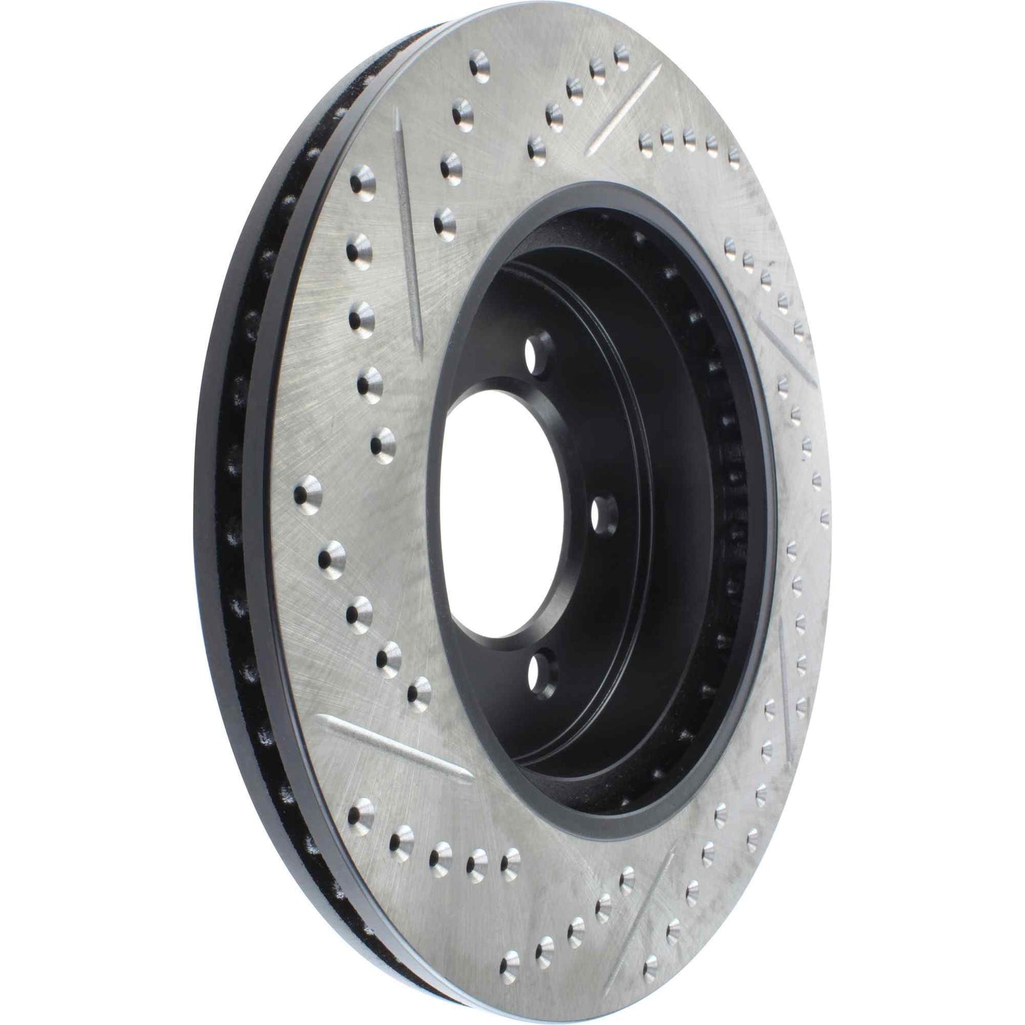StopTech Sport Drilled/Slotted Brake Rotor; Front Left