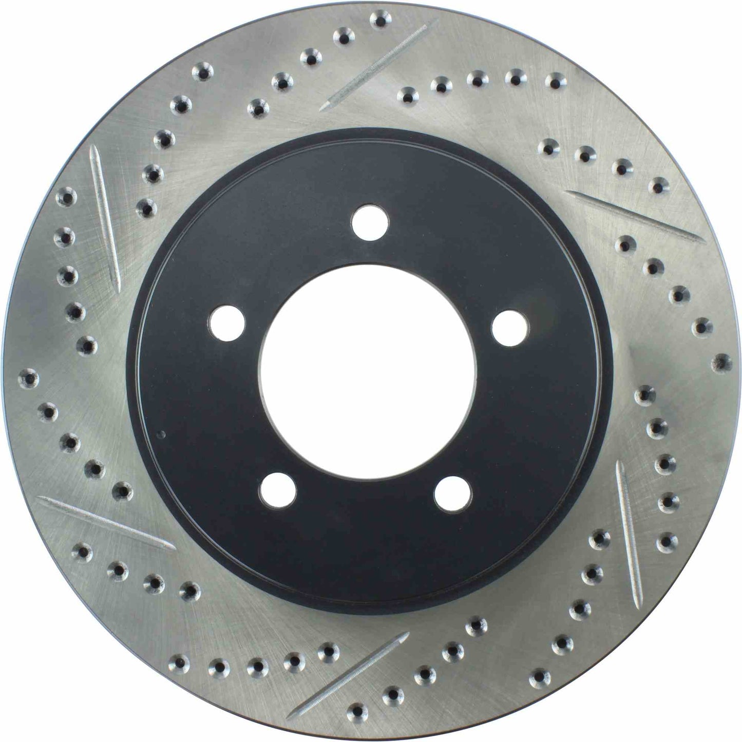 StopTech Sport Drilled/Slotted Brake Rotor; Front Right