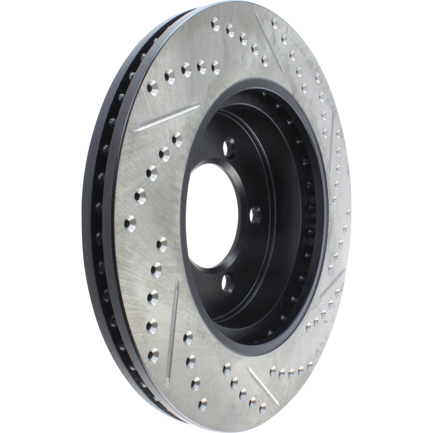 StopTech Sport Drilled/Slotted Brake Rotor; Front Right