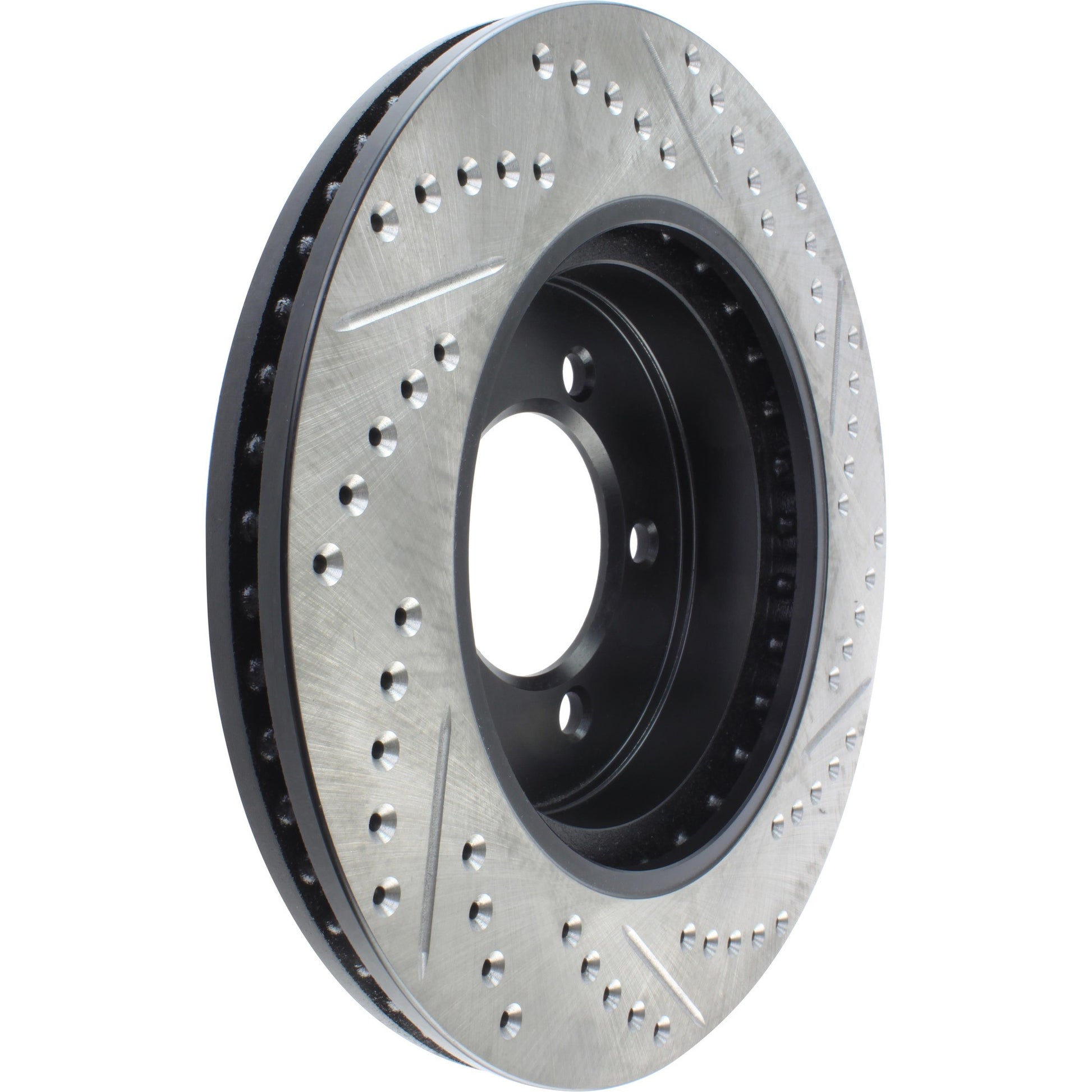 StopTech Sport Drilled/Slotted Brake Rotor; Front Right