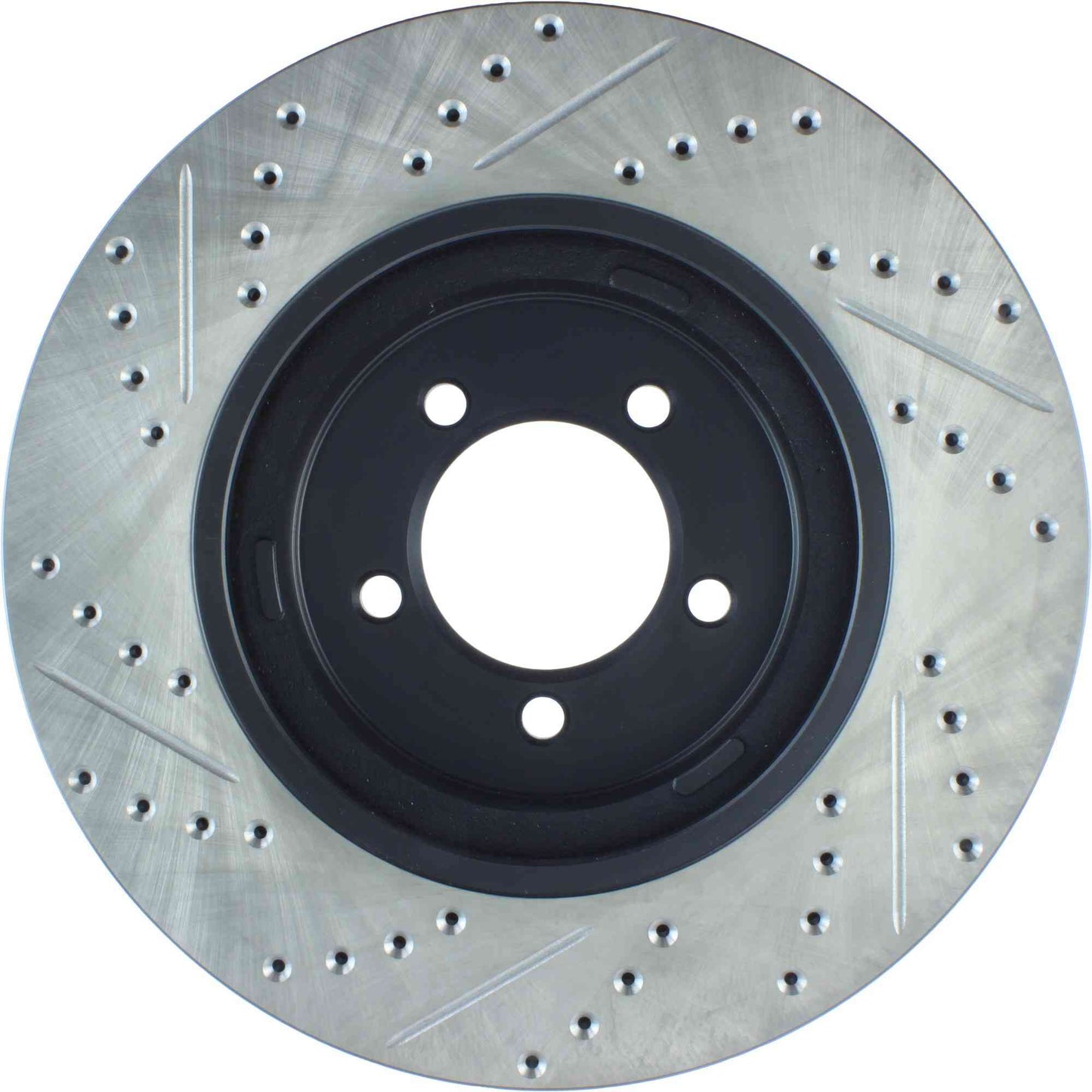 StopTech Sport Drilled/Slotted Brake Rotor; Front Left