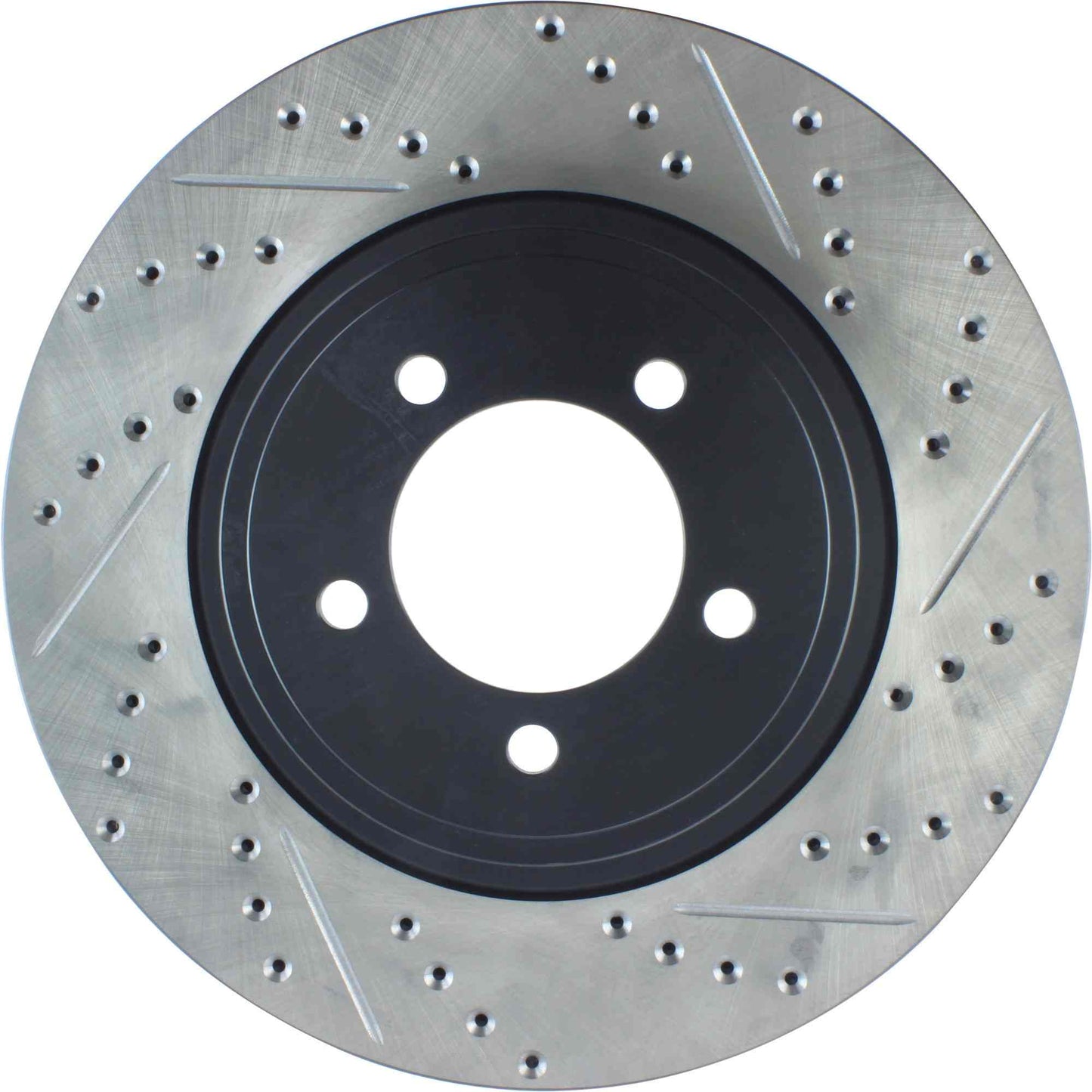 StopTech Sport Drilled/Slotted Brake Rotor; Front Left