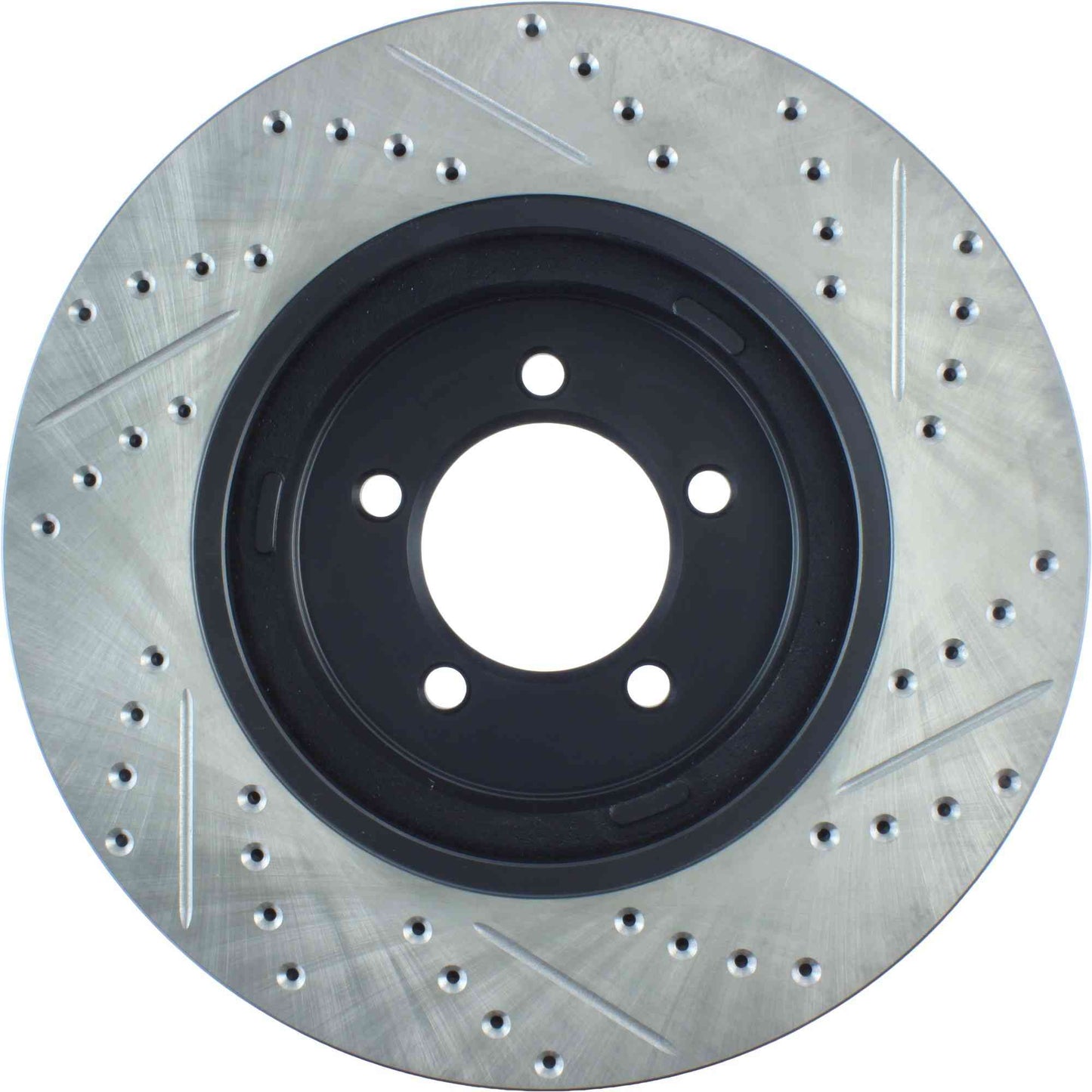 StopTech Sport Drilled/Slotted Brake Rotor; Front Right