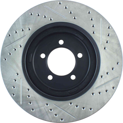 StopTech Sport Drilled/Slotted Brake Rotor; Front Right