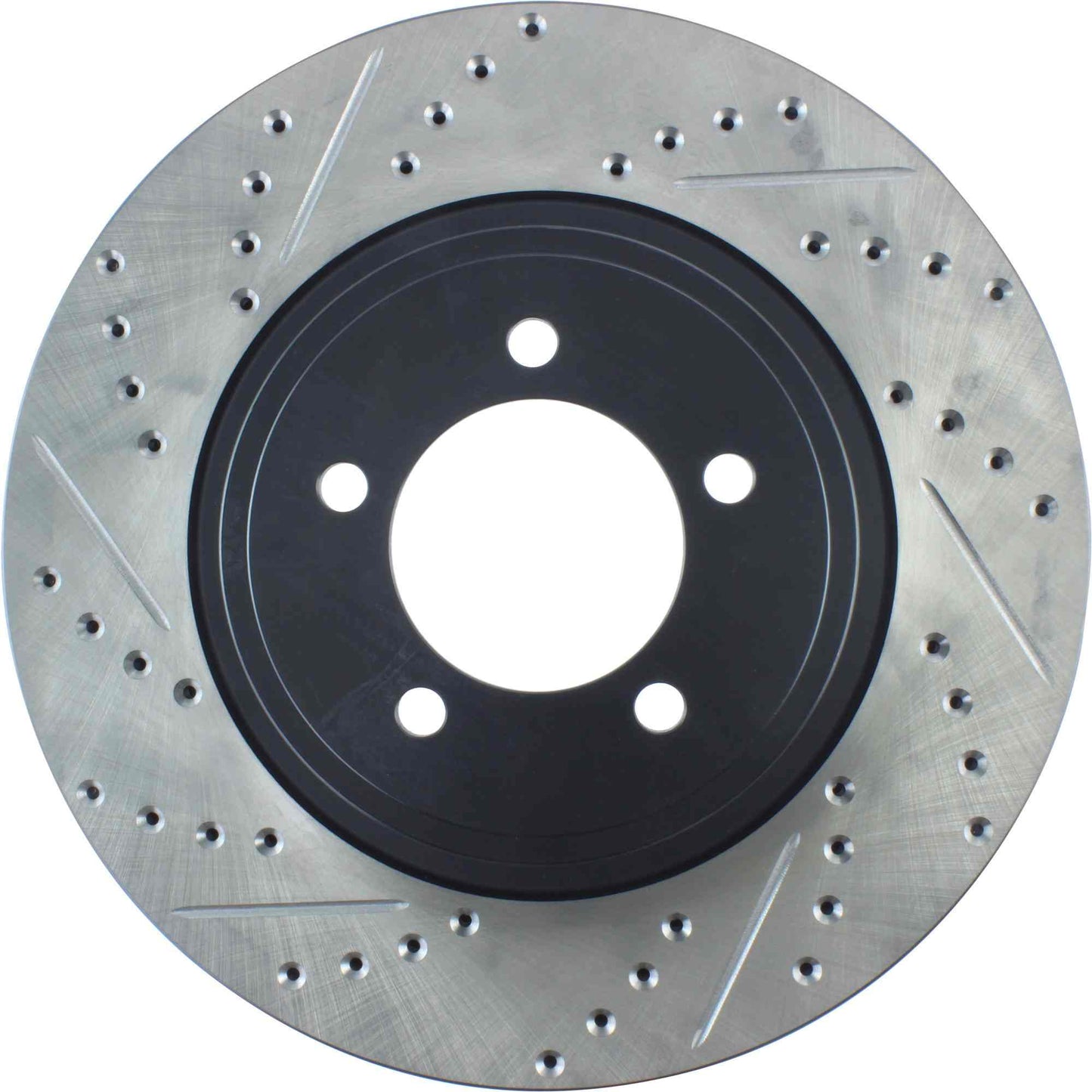 StopTech Sport Drilled/Slotted Brake Rotor; Front Right