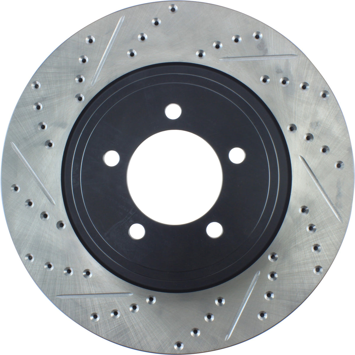 StopTech Sport Drilled/Slotted Brake Rotor; Front Right