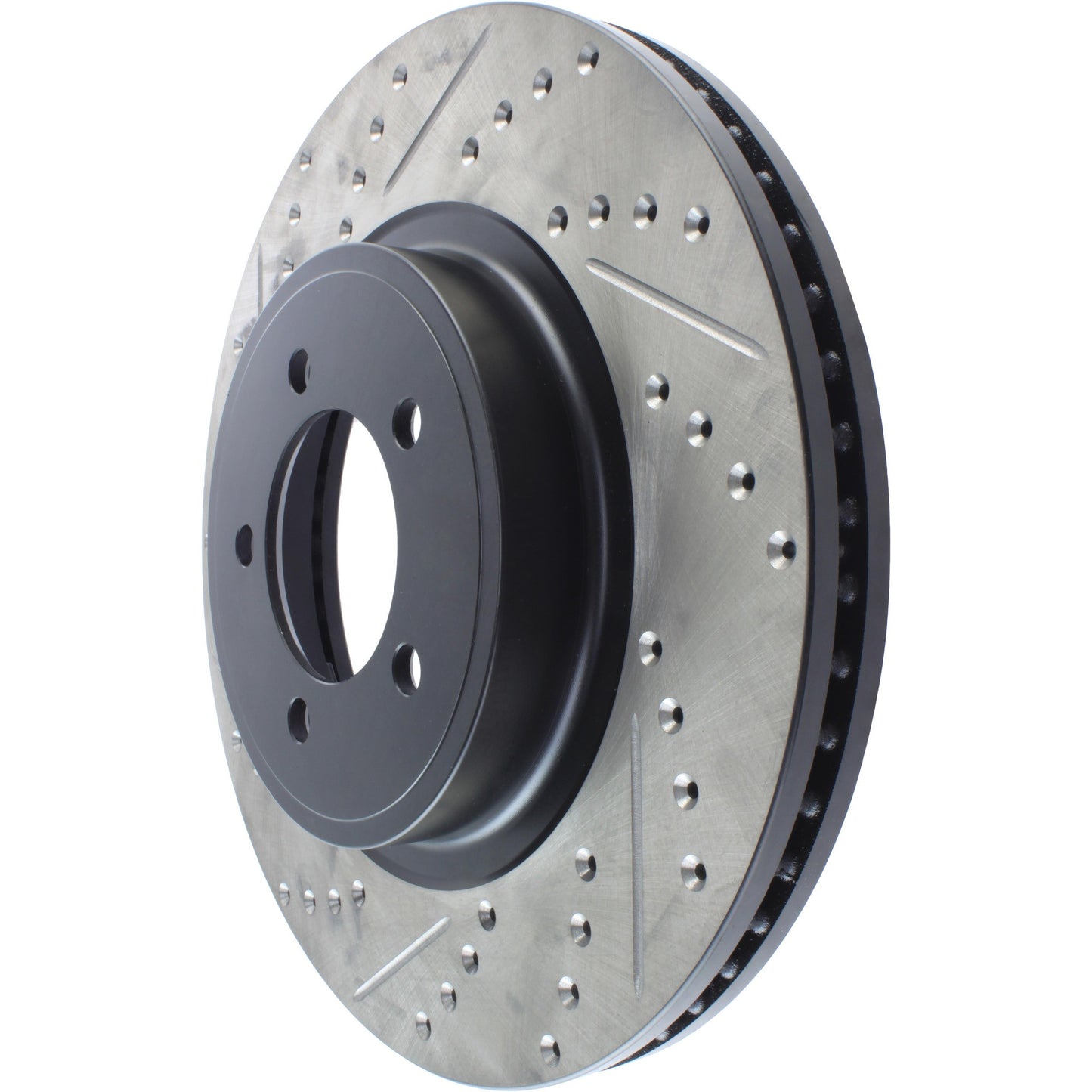 StopTech Sport Drilled/Slotted Brake Rotor; Front Right