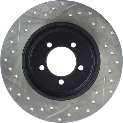 StopTech Sport Drilled/Slotted Brake Rotor; Rear Left
