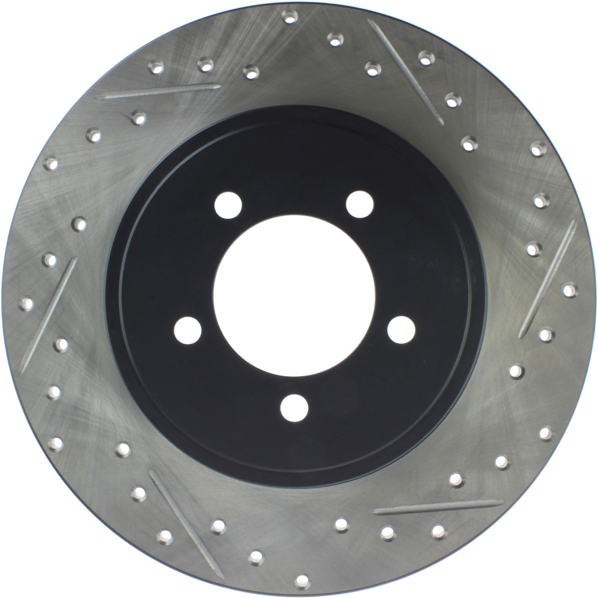 StopTech Sport Drilled/Slotted Brake Rotor; Rear Left