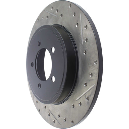 StopTech Sport Drilled/Slotted Brake Rotor; Rear Left