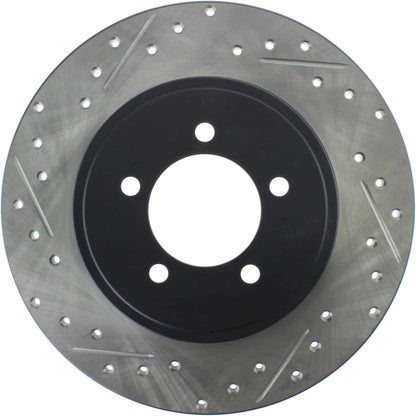 StopTech Sport Drilled/Slotted Brake Rotor; Rear Right