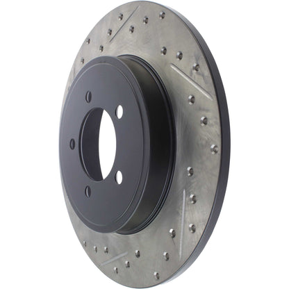 StopTech Sport Drilled/Slotted Brake Rotor; Rear Right