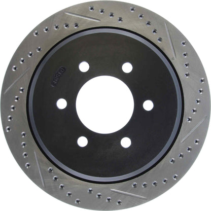 StopTech Sport Drilled/Slotted Brake Rotor; Rear Left