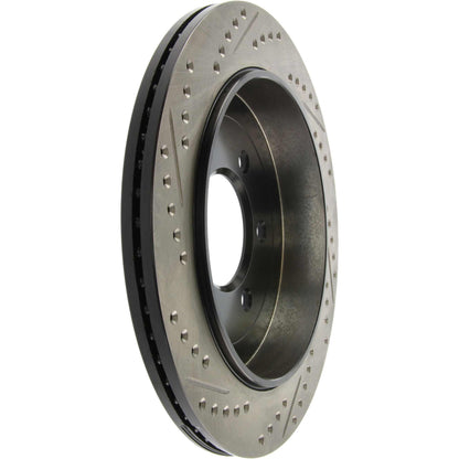 StopTech Sport Drilled/Slotted Brake Rotor; Rear Left