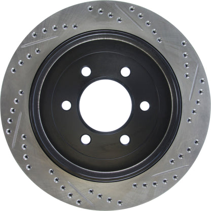 StopTech Sport Drilled/Slotted Brake Rotor; Rear Right