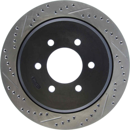 StopTech Sport Drilled/Slotted Brake Rotor; Rear Right