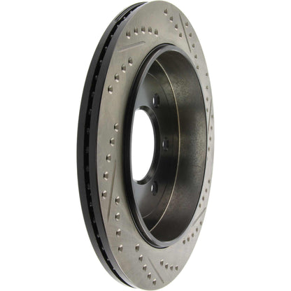 StopTech Sport Drilled/Slotted Brake Rotor; Rear Right