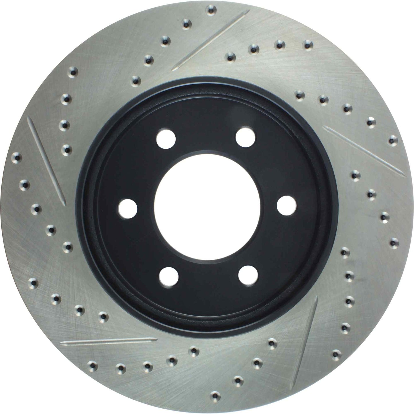 StopTech Sport Drilled/Slotted Brake Rotor; Front Left